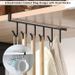 Storage Mug Hooks Rack Under Cabinet Each With Fixed Sticker, 6 Hooks Cup Holder Hanger, Ties Belts Scarf Hanging Hook Rack, Mug Hook Hanger Under Shelf Without Drilling Kitchen Utensil Hanger_maomaolike.com