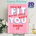 Inspirational Quote Typography Painting Poster, Vibrant Pink Retro Typographic Poster, Eye-catching Motivational Word Art, Ideal For Bedroom, Living_maomaolike.com