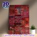 Islamic Calligraphy Painting Poster, Rich Red-toned Ornate Traditional Patterned Poster, Cultural Artistic Wall Decor Ideal For Living Room, Study_maomaolike.com