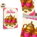 Chai Station Themed Painting Poster, Rich-toned Traditional Tea Set & Spices Scene Poster, Cozy Cultural Decor Option For Kitchen, Tea Room Or Dining_maomaolike.com