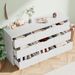 9 Drawer Dresser For Bedroom, Storage Cabinet With Hidden Handles, Modern Closet Of Drawers For Living Room_maomaolike.com