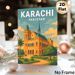 Karachi Pakistan Landmark Painting Poster, Warm-toned Retro Architectural Scene Poster, Showcases Iconic Historic Building With Lush Greenery, Ideal_maomaolike.com
