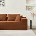 104.33" Sponge Sectional Sofa Couch For Living Room, L Shaped Modern Lamb Modular High Density Sponge Floor Sofa, Sherpa Fabric Sofa Couch With Chaise Lounge & Pillows, Upholstered Corner Cloud Couch_maomaolike.com