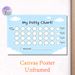 Potty Chart Painting Poster, Light Blue Cloud-themed Poster, Practical Design With Reward Space To Track Potty Training Progress, Ideal For Home_maomaolike.com