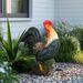 Concrete Rooster Decor,Yard Chicken Decorations, Chicken Sculpture For Backyard Patio Decor_maomaolike.com