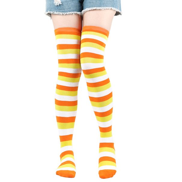 Unisex Striped stockings Women's day over-the-knee socks Thigh socks COSPLAY anime party party women's socks_maomaolike.com