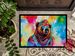 Hippie Animal Grizzly Bear Doormat Front Door Mat Indoor Outdoor Rugs For Entryway, Non Slip Washable Low Pile, 24H X 36W_maomaolike.com