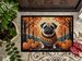 Fawn Pug Fall Doormat Front Door Mat Indoor Outdoor Rugs For Entryway, Non Slip Washable Low Pile, 24H X 36W_maomaolike.com