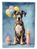 Great Dane Happy Birthday Garden Flag Mailbox Flag Decorative Yard Flag Banner Outside Patio Artwork Yard Flower Beds, Garden Size, Multicolor_maomaolike.com