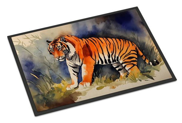 Bengal Tiger Doormat Front Door Mat Indoor Outdoor Rugs For Entryway, Non Slip Washable Low Pile, 24H X 36W_maomaolike.com