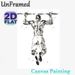 Pull-up Fitness Painting Poster, Monochrome Ink Splash Style Poster, Motivational Fitness Decor, Suitable For Gym And Home Workout Spaces_maomaolike.com
