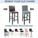 New Cross-border Solid Color Elastic 75D Milk Silk Waterproof Chair Cover High-legged Low-back Chairs, Available For Summer Dropship_maomaolike.com
