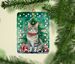 Raas Cat By The Christmas Tree Porcelain Ornament Christmas Tree Hanging Decorations For Home Christmas Holiday, Rectangle, Gift, Multicolor_maomaolike.com