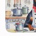 Doberman Pinscher The Chef Memory Foam Kitchen Mat Machine Washable Anti-Fatigue Mat Cushion Comfort Bath Mat Or Kitchen Rug_maomaolike.com