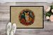 Corgi Christmas Flowers Doormat Front Door Mat Indoor Outdoor Rugs For Entryway, Non Slip Washable Low Pile, 24H X 36W_maomaolike.com