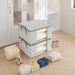 Quilt Storage Bag Stripe Installation-Free Large Capacity Clothes Quilt Moving Packing Artifact Moisture-Proof And Dustproof Storage_maomaolike.com