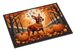 Red Miniature Pinscher Fall Doormat Front Door Mat Indoor Outdoor Rugs For Entryway, Non Slip Washable Low Pile, 24H X 36W_maomaolike.com