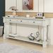 Console Table 63" Long Console Table With Drawers And Shelf For Entryway,Hallway,Living Room_maomaolike.com