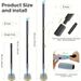 3 In 1 Shower Cleaning Brush - 180° Rotatable Bathroom Cleaning Brush With 50 Inch Long Handle, Scrubber Brush Cleaner Tool For Shower Bathtub Tile Wall Floor Cleaning (Include 4 Brush Heads)_maomaolike.com