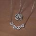 1pc Heart Shaped Four Leaf Clover Pendant Necklace Jewelry Zircon Women Love Clavicle Chain Gifts Openable ChokerJewelry_maomaolike.com