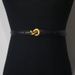 HOT Genuine Leather Women Fashion Belt Knot Buckle Waistband Cummerbund For Dress Jeans_maomaolike.com