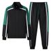 Men's Clothing Spring and Autumn Men's New Casual Sports Suit Youth Fashion Stand Collar Cardigan Two piece Jacket Men_maomaolike.com