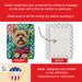 Yorkshire Terrier Yorkie Christmas Porcelain Ornament Christmas Tree Hanging Decorations For Home Christmas Holiday, Rectangle, Gift, Multicolor_maomaolike.com