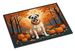 White Boxer Fall Doormat Front Door Mat Indoor Outdoor Rugs For Entryway, Non Slip Washable Low Pile, 24H X 36W_maomaolike.com