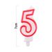 Number 5 Birthday Candle 3D Number Happy Birthday Cake Candles For Birthday Party Wedding Decoration Reunions Theme Party 7cm 24pcs_maomaolike.com