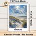 Jutland Beach Coastal Painting Poster, Vibrant Impressionist-style Sunlit Beach Dunes & Seascape Poster, Calming Natural Scenery Ideal For Living_maomaolike.com