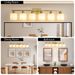 6 Light Gold Bathroom Vanity Light, Gold Bathroom Light Fixtures, 38 Modern Brushed Gold Vanity Lighting Fixtures For Bathroom Over Mirror, Gold Sconces Wall Lighting For Bedroom Living Room_maomaolike.com