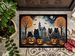 Keeshond Spooky Halloween Doormat Front Door Mat Indoor Outdoor Rugs For Entryway, Non Slip Washable Low Pile, 24H X 36W_maomaolike.com