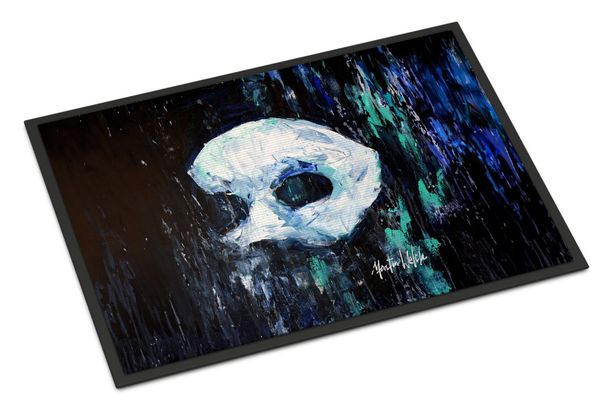Cryptic Mask Doormat Front Door Mat Indoor Outdoor Rugs For Entryway, Non Slip Washable Low Pile, 24H X 36W_maomaolike.com