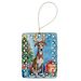 Brindle Greyhound Christmas Reindeer Porcelain Ornament Christmas Tree Hanging Decorations For Home Christmas Holiday, Rectangle, Gift, Multicolor_maomaolike.com