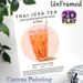 Thai Iced Tea Painting Poster, Vibrant Hand-painted Style Poster, Illustrated Creamy Orange Beverage In Glass, Brings Exotic Culinary Vibe Ideal For_maomaolike.com