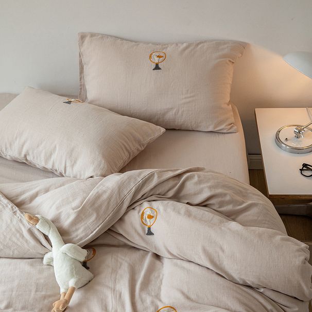 Wholesale INS Girl Heart Cute Cartoon Towel Pure Cotton Four-Piece Set Soft All-Cotton Double Layer Yarn Embroidered Bedding_maomaolike.com