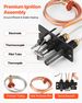 Gas Pilot Assembly, OE 485-510A,4021-736,2103-010 Fireplace Gas Pilot Assembly Kit, Natural Gas Ignition Replacement, Compatible With Quadra-Fire, Heat & Glo, Heatilator Models,Black_maomaolike.com