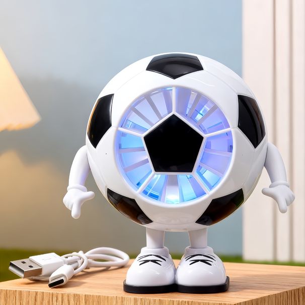 New Cute Dog Adorable Small USB Rechargeable Three-Speed Adjustable Desktop Bedside Household Handheld Electric Fan_maomaolike.com