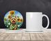 Silky Terrier In Sunflowers Large Sandstone Coasters Pack Of 4 Absorbent Round Coasters Decor Gifts For Men Or Women, 4 In, Multicolor_maomaolike.com