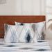 Gray White Blue Geometric Diamond Polyester Skin Friendly Bed Mattress Protector Fitted Sheet_maomaolike.com