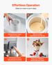 Ice Cream Maker, 1.8 Qt. Capacity, 6-Speed Electric Stand Mixer, With LED Digital Display & Timer, Mixing Paddle, Dough Hook, Splash Guard, For Homemade Frozen Yogurt Fruit Sorbet Gelato, Grey_maomaolike.com