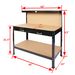 63" Tools Cabinet Working Tables Workbench Tool Storage Workshop Table With Drawers And Pegboard_maomaolike.com