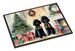 Poodle Cozy Christmas Doormat Front Door Mat Indoor Outdoor Rugs For Entryway, Non Slip Washable Low Pile, 24H X 36W_maomaolike.com
