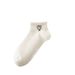 Unisex White socks women thin socks ins tide simple short socks student cartoon shallow mouth boat socks_maomaolike.com