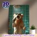Shower-singing Lion Painting Poster, Whimsical Anthropomorphic Lion Poster, Funny Design Of Lion With Sunglasses Singing Under Shower, Brings Playful_maomaolike.com