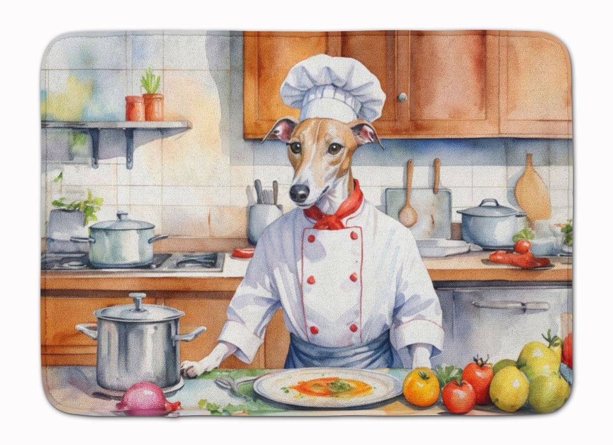 Whippet The Chef Memory Foam Kitchen Mat Machine Washable Anti-Fatigue Mat Cushion Comfort Bath Mat Or Kitchen Rug_maomaolike.com