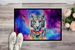 Hippie Animal White Tiger Doormat Front Door Mat Indoor Outdoor Rugs For Entryway, Non Slip Washable Low Pile, 24H X 36W_maomaolike.com