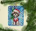 Shih Tzu Christmas Porcelain Ornament Christmas Tree Hanging Decorations For Home Christmas Holiday, Rectangle, Gift, Multicolor_maomaolike.com
