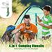 4-in-1 Portable Stainless Steel Cutlery With Fork, Spoon, Knife, And Bottle Opener - Lightweight, Detachable, And Durable Camping Silverware For Outdoor Events And Adventures_maomaolike.com