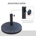 18" 26 Lbs Round Resin Umbrella Base Stand Market Parasol Holder With Beautiful Decorative Pattern & Easy Setup, For Φ1.5", Φ1.89" Pole, For Lawn, Deck, Backyard, Garden, Bronze_maomaolike.com